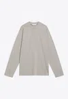 Essentials Logo Patch Long-sleeved T-shirt In Sand