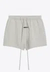 Essentials Logo Patch Mini Shorts In Gray