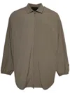 Essentials Logo-patch Shirt In Brown