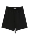 Essentials Logo Patch Shorts In Black