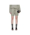 Essentials Logo Patch Mini Shorts In Gray