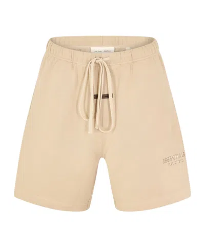 Essentials Logo Patch Shorts In Nude