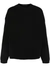 Essentials Logo-patch Sweater In 黑色