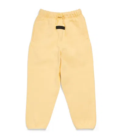 Essentials Kids' Logo-patch Sweatpants In Yellow