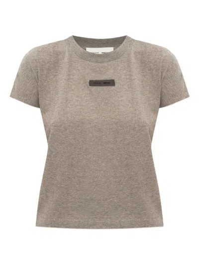 Essentials Logo-patch T-shirt In Gray
