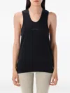 Essentials Logo-patch Tank Top In Black