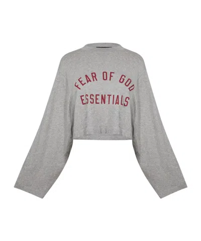 Essentials Logo Patch T-shirt In Gray