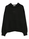 Essentials Logo-patched Hoodie In Black
