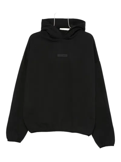 ESSENTIALS LOGO-PLAQUE HOODIE