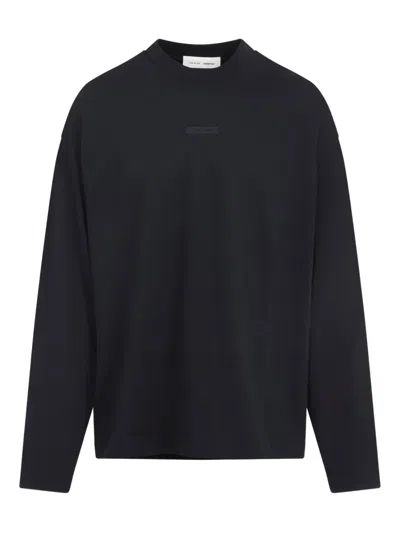 ESSENTIALS LOGO-PLAQUE LONG-SLEEVE T-SHIRT