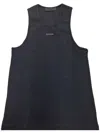 Essentials Logo-plaque Tank Top In Black