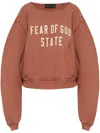 Essentials Logo-print Cotton-fleece Sweatshirt In Pink