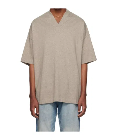 Essentials Logo-print Cotton T-shirt In Neutral