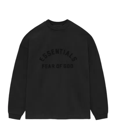 Essentials Logo-print Cotton T-shirt In Black