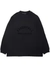 Essentials Logo-print Cotton Sweatshirt In Black