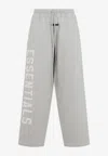 Essentials Logo-printed Tie-dye Track Pants In Gray