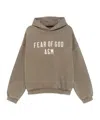 Essentials Logo-print Hoodie In Brown