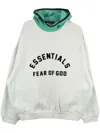 Essentials Logo-print Hoodie In 灰色