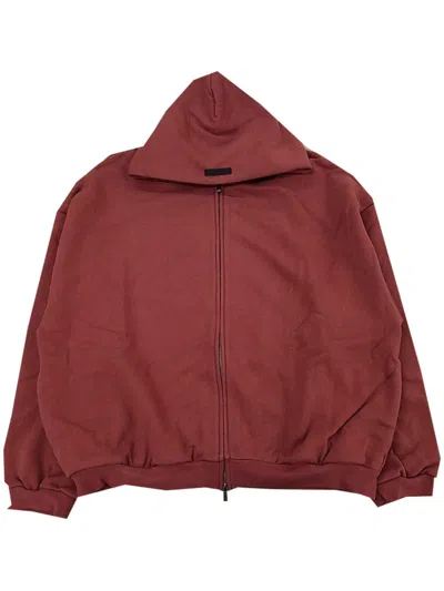 Essentials Logo-print Hoodie In 粉色