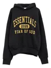 Essentials Logo-print Hoodie In Black