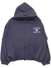 Essentials Logo-print Hoodie In Blau