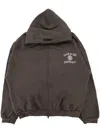 Essentials Logo-print Hoodie In Brown