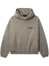 Essentials Logo-print Hoodie In Grau
