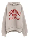 Essentials Logo-print Hoodie In Neutral