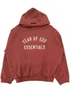Essentials Heavy Fleece Hoodie In Rot
