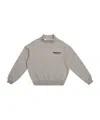Essentials Logo-print Mock-neck Sweatshirt In Gray