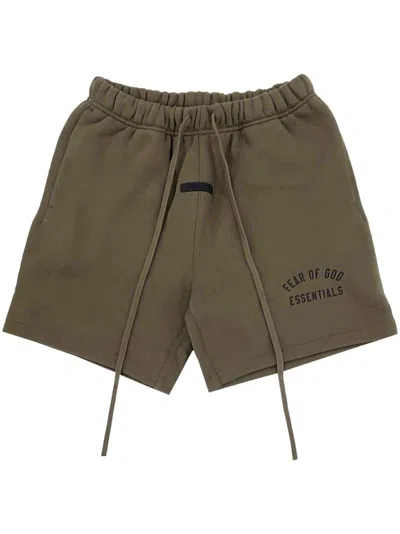 ESSENTIALS LOGO-PRINT SHORTS