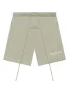 Essentials Logo-print Shorts In Green