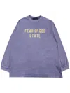 Essentials Logo-print Sweatshirt In 紫色