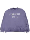 Essentials Logo-print Sweatshirt In 紫色