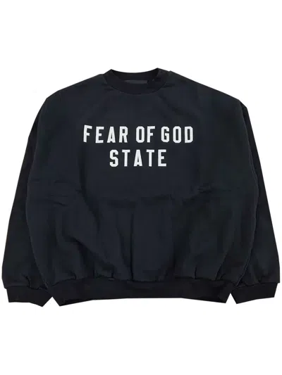 Essentials Logo-print Sweatshirt In Black