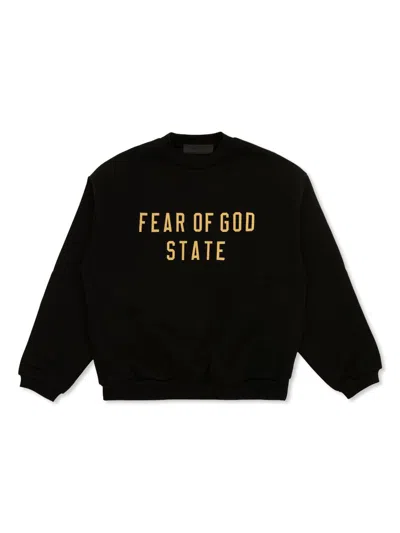 Essentials Kids' Logo-print Sweatshirt In Black
