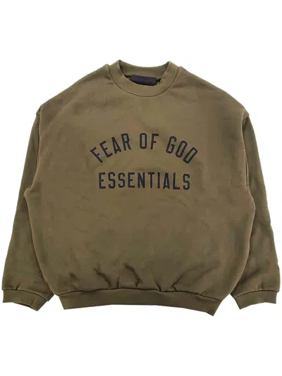 Essentials Textured Nylon Trucker Jacket In Green