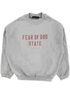 Essentials Logo Printed Sweatshirt In Grey