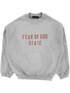 Essentials Logo Printed Sweatshirt In Grey