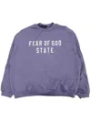 Essentials Logo-print Sweatshirt In Purple