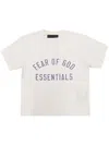 Essentials Off-white Crewneck T-shirt In 褐色