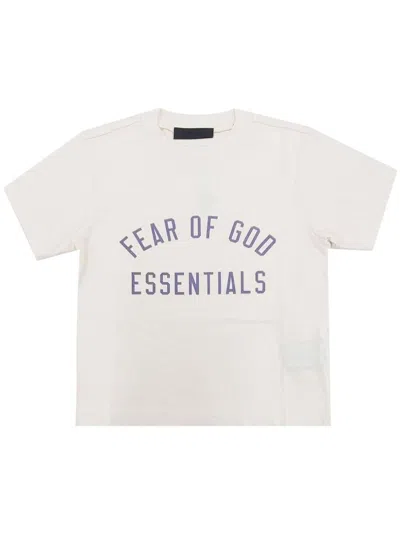 Essentials Off-white Crewneck T-shirt In Brown
