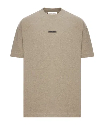 Essentials Logo-print T-shirt In Brown