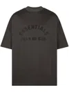 Essentials Logo-print T-shirt In Brown