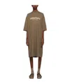 Essentials Logo-print T-shirt Dress In Brown