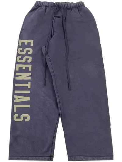 Essentials Logo-print Track Trousers In Blue