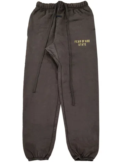 Essentials Logo-print Track Pants In Brown