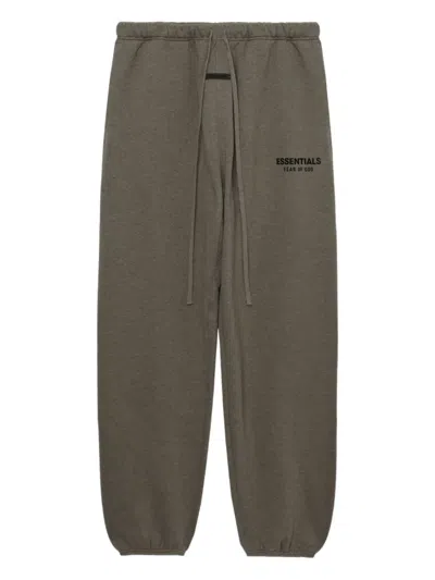 Essentials Logo-print Track Pants In Brown