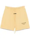 Essentials Logo-print Track Shorts In 黄色