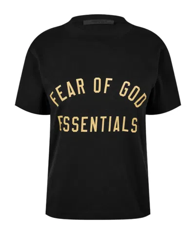 Essentials Logo Print T-shirt In Black